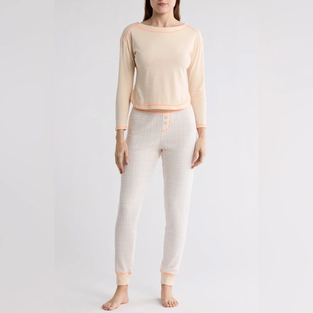 NWT Free People Chill Evening Pajama Set - Picture 1 of 4